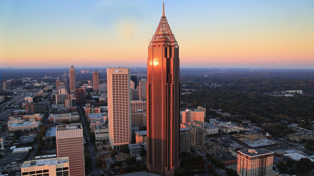 Bank of America Plaza, Atlanta, GA. Editorial Image - Image of hard, rock:  78593775